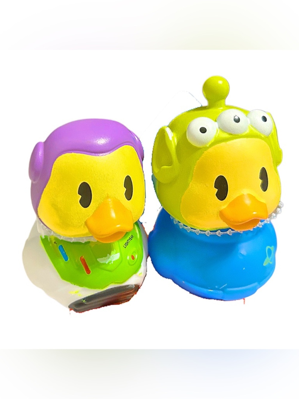 Disney Duckalooz - Jeep-Ready Buzz Lightyear and Alien Toy Story Rubber Ducks